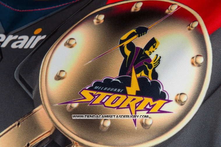 Camiseta Melbourne Storm Thor Marvel Rugby 2017 Amarillo